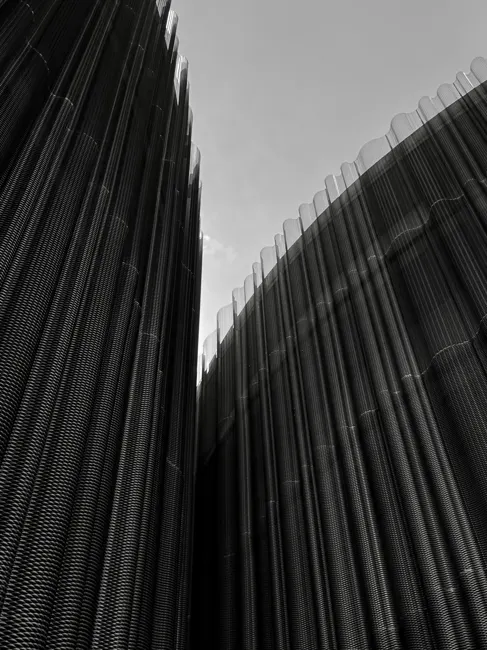 Textura e linhas de fachada